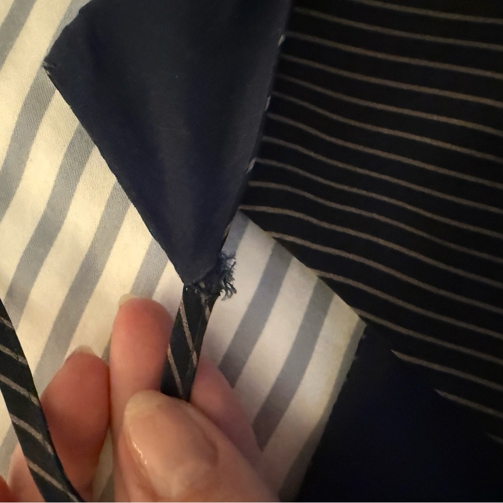 Cami NYC Olivia Pencil Stripe 100% Silk Tank - Picture 7 of 7